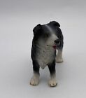 Schleich Black   White Border Collie Dog Figure 2002 Retired 16330 New