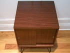 Vintage  1960 s  Record Album Cabinet W hair Pin Legs