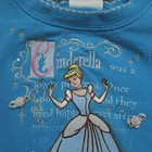 Vintage Cinderella Sweatshirt Girls Medium 7 8 Blue Pullover Disney 90s Y2k
