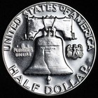 1958 Franklin Half Dollar Choice Gem Brilliant Proof Ultra Nice 90  Silver