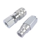 3 8  Flat Face Hydraulic Quick Connect Coupler Set   3 8  Npt Thread