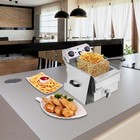 1700w Electric Deep Fryer 12l Commercial Stainless Steel Basket Catering Home