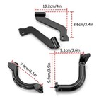 Driver Floorboard Footboard Mount Bracket Kit For Harley 09-25 Road Street Glide