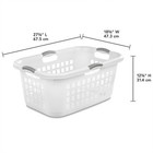Sterilite Ultra 2 Bushel Plastic Clothes Hamper Laundry Basket  6 Pack  White