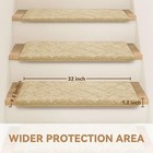 Bullnose Stair Treads Non Slip 9 5  X 32   14 Pcs Carpet Stair Treads For Woo   