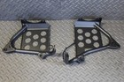 New Black Heel Guards Footrest Stand Yamaha Banshee Left   Right Nerf Bars