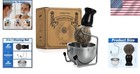 Luxury Badger Hair Shaving Brush Set With Stainless Steel Bowl - Perfect Gift