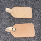 Vintage John Deere Leather Luggage Tag   