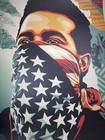 Shepard Fairey Obey Giant    american Rage    Art Print Poster Signed Ted Soqui