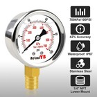 0-100 Psi 2-inch Pressure Gauge  Glycerin Filled  1 4  Npt Lower Mount  Stainles