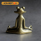 1pc Solid Copper Frog Incense Holder Retro Zen Tea Pet Home Desktop Ornament New