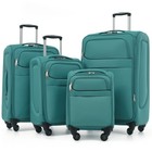 Softside Luggage 4 Piece Set  Expandable Travel Suitcases With Spinner Wheels