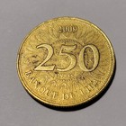 2009 Lebanon 250 Pounds Coin Free Shipping  809