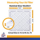 Filter King 16x20x1 Air Filter 4-pack Merv 13 Actual Size 15 5 X 19 5 X  75 