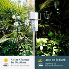 12x Solar Garden Stake Light Outdoor Waterproof Stainless Steel Led Pathway Lamp