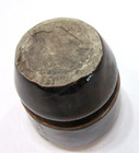 Primitive Old Brown Porcelain Pottery Telegraph Telephone Pole Antique Insulator