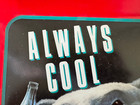 Coca-cola Tray 1993 Polar Bear Always Cool Vtg Coke Metal Tin 10 5  X 13  Red