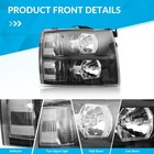 For 2007-2013 Chevy Silverado 1500 2500hd Black Housing Headlights Lh   Rh