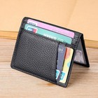 Mens Slim Leather Wallet Card Holder Front Pocket Wallets Credit Id Pocket Thin