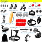 Zookki Camera Accessories Kit For Gopro Hero Accessories Kit Black Silver New 