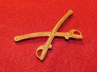 Original Pattern 1855 Faux-embroidered Dragoon  calvary Hat Badge