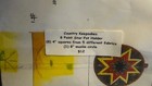 New Nip Fabric Quilt 8 Point Star Pot Holder Kit Country Keepsakes Directions  
