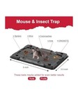 Mouse   Insect Traps 12 Pack  Heavier Sticky Traps With Non-toxic Glue For Mice