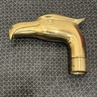 Vintage Solid Brass Handle Walking Stick Eagle Head Cane Topper 1   