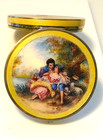 Exquisite  Antique 935 Silver Gilt enamel Guilloche austria  Pristine  Unused 