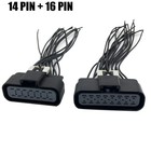 Ecm Connector Pigtail Set 14   16 Pin Compatible With Polaris Sportsman Ranger 4