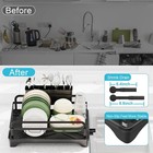 Dish Drying Rack For Kitchen Counter - Large Dish Rack With Drainboard