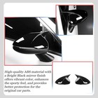 Side Mirror Cover  For Kia For Kia K5 optima 2021-2025 style A  Bright Black