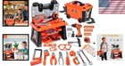 Kids Tool Set Bench Pretend Construction Play Kit For Ages 3 