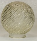 Mid Century Modern  Vintage Globe Hobnail   Swirl Pattern Regency Light