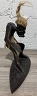 Vintage Hand Carved Wood Hawaii Tiki Tribesman Surfer Euc