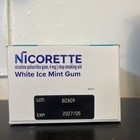 Nicorette Stop Smoking Aid Gum  4mg Nicotine 160pc  White Ice Mint Flavor  05 27