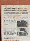 Lot Polaroid Polacolor Type 108 J66 Land Film  Instruction Manual Ads Mailers