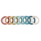  Linking Ring Set  Set Of 8 Braided-colored Versatile Linking Rings  Rainbow