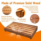 Wooden Step Stool 3 5 Height Non Slip Oak Koretech Platform Adults Elderly Half