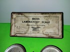 Vtg Rexo Laboratory Balance Scale  Extra Weights  Original Box Original   Pans