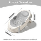 Baby Bath Support Seat  Ergonomic Infant Bath Lounger  Non-slip Bath Mat For Inf