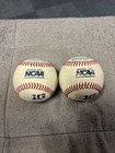  2  Rawlings Ncaa Big 10 Game Used Baseballs With Michigan State Spartans Logo