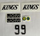 Replicated Vintage Jofa Vm Helmet 225   235 51 Stickers Gretzky Kings Blk 99