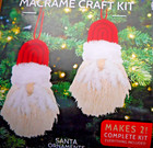 Lot 2 New Needle Creations Macame Kits Santa Christmas Ornaments-makes 2 Ea-easy