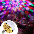 Led Disco Romantic Magic Crystal Ball Lamp Stage Light Bulb Rgb Rotating Cw