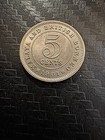 1961 Malaya And British Borneo 5 Cents Coin     Queen Elizabeth Ii Colonial Era