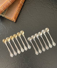 Gorgeous Rare Set 12 Gorham Chantilly Sterling Silver Salt Spoon American 2 75   