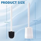 2 Pack Toilet Brush For Bathroom  Toilet Brush And Holder Set  Toilet Bowl Brush