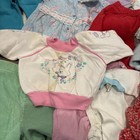 Huge Lot Of Vintage Baby Girl Toddler Clothes Lot 80s 90s Dresses Minnie Pajamas