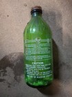 Vintage 1960 Pennex Turpentine Green Glass Bottle Acl Pyro Label Mint